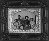 046 - Unidentified African American soldier in Union uniform with wife and two daughters_page 81